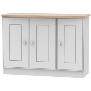 Ready Assembled 2 U Albert 3 Door Sideboard (Ready Assembled) in Grey Grey Ready Assembled 2 U Albert 3 Door Sideboard (Ready Assembled) in Grey Grey