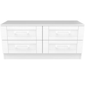 Ready Assembled 2 U Ripon 4 Drawer Bed Box (Ready Assembled) in White White Ready Assembled 2 U Ripon 4 Drawer Bed Box (Ready Assembled) in White White