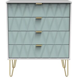 Ready Assembled 2 U Dallas 4 Drawer Chest (Ready Assembled) in Duck Egg Blue Duck Egg Blue Ready Assembled 2 U Dallas 4 Drawer Chest (Ready Assembled) in Duck Egg Blue Duck Egg Blue