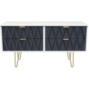 Ready Assembled 2 U Dallas 4 Drawer Bed Box (Ready Assembled) in Dark Blue Dark Blue Ready Assembled 2 U Dallas 4 Drawer Bed Box (Ready Assembled) in Dark Blue Dark Blue