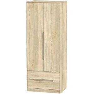 Ready Assembled 2 U Bristol 2 Door 2 Drawer Wardrobe (Ready Assembled) in Light Oak Light Oak Ready Assembled 2 U Bristol 2 Door 2 Drawer Wardrobe (Ready Assembled) in Light Oak Light Oak