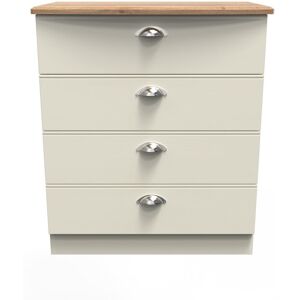 Ready Assembled 2 U Albert 4 Drawer Chest (Ready Assembled) in Cream Cream Ready Assembled 2 U Albert 4 Drawer Chest (Ready Assembled) in Cream Cream
