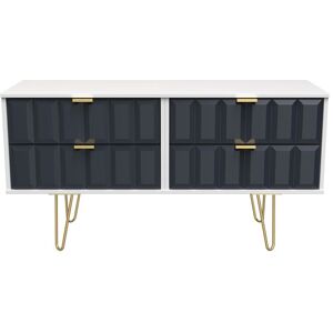 Ready Assembled 2 U Metro 4 Drawer Bed Box (Ready Assembled) in Dark Blue Dark Blue Ready Assembled 2 U Metro 4 Drawer Bed Box (Ready Assembled) in Dark Blue Dark Blue