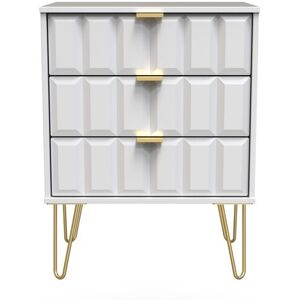 Ready Assembled 2 U Metro 3 Drawer Chest (Ready Assembled) in White Size: Medium White Medium Ready Assembled 2 U Metro 3 Drawer Chest (Ready Assembled) in White Size: Medium White Medium