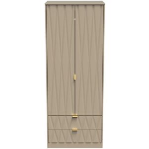 Ready Assembled 2 U Dallas 2 Door 2 Drawer Wardrobe (Ready Assembled) in Light Brown Light Brown Ready Assembled 2 U Dallas 2 Door 2 Drawer Wardrobe (Ready Assembled) in Light Brown Light Brown