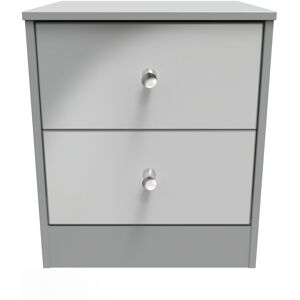 Ready Assembled 2 U Taunton 2 Drawer Bedside Cab(Ready Assembled) in Dark Grey Dark Grey Ready Assembled 2 U Taunton 2 Drawer Bedside Cab(Ready Assembled) in Dark Grey Dark Grey