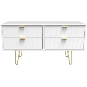Ready Assembled 2 U Bexley 4 Drawer Bed Box (Ready Assembled) in White Size: Small White Small Ready Assembled 2 U Bexley 4 Drawer Bed Box (Ready Assembled) in White Size: Small White Small