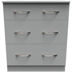 Ready Assembled 2 U Hampshire 3 Drawer Deep Chest (Ready Assembled) in Dark Grey Dark Grey Ready Assembled 2 U Hampshire 3 Drawer Deep Chest (Ready Assembled) in Dark Grey Dark Grey