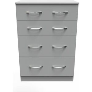 Ready Assembled 2 U Hampshire 4 Drawer Deep Chest (Ready Assembled) in Dark Grey Dark Grey Ready Assembled 2 U Hampshire 4 Drawer Deep Chest (Ready Assembled) in Dark Grey Dark Grey