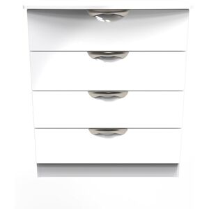 Ready Assembled 2 U Holborn 4 Drawer Chest (Ready Assembled) in White Size: Medium White Medium Ready Assembled 2 U Holborn 4 Drawer Chest (Ready Assembled) in White Size: Medium White Medium