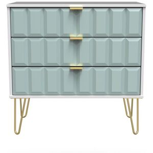 Ready Assembled 2 U Metro 3 Drawer Chest (Ready Assembled) in Duck Egg Blue Duck Egg Blue Ready Assembled 2 U Metro 3 Drawer Chest (Ready Assembled) in Duck Egg Blue Duck Egg Blue