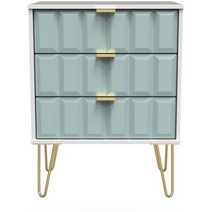 Ready Assembled 2 U Metro 3 Drawer Chest (Ready Assembled) in Duck Egg Blue Duck Egg Blue Ready Assembled 2 U Metro 3 Drawer Chest (Ready Assembled) in Duck Egg Blue Duck Egg Blue