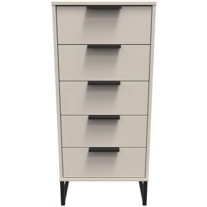Ready Assembled 2 U Fuji 5 Drawer Tallboy (Ready Assembled) in Taupe Taupe Ready Assembled 2 U Fuji 5 Drawer Tallboy (Ready Assembled) in Taupe Taupe