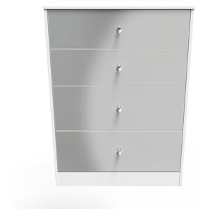 Ready Assembled 2 U Taunton 4 Drawer Deep Chest (Ready Assembled) in Mid Grey Mid Grey Ready Assembled 2 U Taunton 4 Drawer Deep Chest (Ready Assembled) in Mid Grey Mid Grey