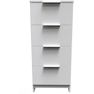 Ready Assembled 2 U Dover 4 Drawer Tallboy (Ready Assembled) in White White Ready Assembled 2 U Dover 4 Drawer Tallboy (Ready Assembled) in White White