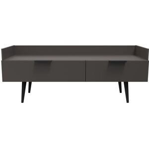 Ready Assembled 2 U Fuji 2 Drawer TV Unit (Ready Assembled) in Dark Grey Dark Grey Ready Assembled 2 U Fuji 2 Drawer TV Unit (Ready Assembled) in Dark Grey Dark Grey