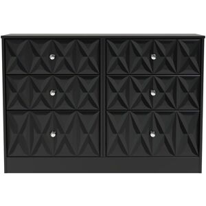 Ready Assembled 2 U Memphis 6 Drawer Bed Box (Ready Assembled) in True Black Size: Large True Black Large Ready Assembled 2 U Memphis 6 Drawer Bed Box (Ready Assembled) in True Black Size: Large True Black Large