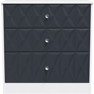 Ready Assembled 2 U Memphis 3 Drawer Deep Chest (Ready Assembled) in Dark Blue Size: Medium Dark Blue Medium Ready Assembled 2 U Memphis 3 Drawer Deep Chest (Ready Assembled) in Dark Blue Size: Medium Dark Blue Medium