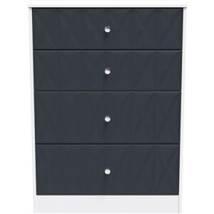Ready Assembled 2 U Memphis 4 Drawer Deep Chest (Ready Assembled) in Dark Blue Size: Medium Dark Blue Medium Ready Assembled 2 U Memphis 4 Drawer Deep Chest (Ready Assembled) in Dark Blue Size: Medium Dark Blue Medium