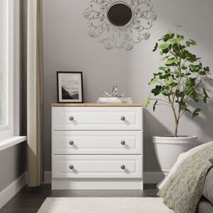 Ready Assembled 2 U Surrey 3 Drawer Chest (Ready Assembled) in White Size: Medium White Medium Ready Assembled 2 U Surrey 3 Drawer Chest (Ready Assembled) in White Size: Medium White Medium