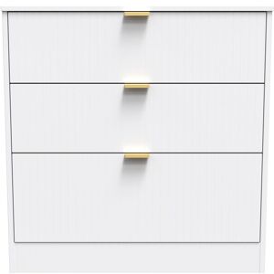 Ready Assembled 2 U Denver 3 Drawer Deep Chest (Ready Assembled) in White Size: Medium White Medium Ready Assembled 2 U Denver 3 Drawer Deep Chest (Ready Assembled) in White Size: Medium White Medium