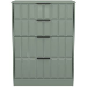 Ready Assembled 2 U Seattle 4 Drawer Deep Chest (Ready Assembled) in Pale Green Pale Green Ready Assembled 2 U Seattle 4 Drawer Deep Chest (Ready Assembled) in Pale Green Pale Green