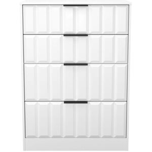 Ready Assembled 2 U Seattle 4 Drawer Deep Chest (Ready Assembled) in White Size: Medium White Medium Ready Assembled 2 U Seattle 4 Drawer Deep Chest (Ready Assembled) in White Size: Medium White Medium