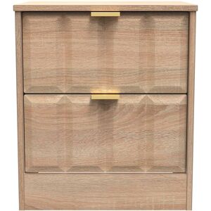 Ready Assembled 2 U Seattle 2 Drawer Bedside Cabinet (Ready Assembled) in Light Oak Light Oak Ready Assembled 2 U Seattle 2 Drawer Bedside Cabinet (Ready Assembled) in Light Oak Light Oak
