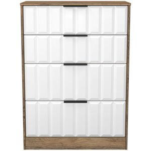 Ready Assembled 2 U Seattle 4 Drawer Deep Chest (Ready Assembled) in Dark Brown Size: Medium Dark Brown Medium Ready Assembled 2 U Seattle 4 Drawer Deep Chest (Ready Assembled) in Dark Brown Size: Medium Dark Brown Medium