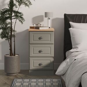 Ready Assembled 2 U Surrey 3 Drawer Bedside Cabinet (Ready Assembled) in Grey Size: Small Grey Small Ready Assembled 2 U Surrey 3 Drawer Bedside Cabinet (Ready Assembled) in Grey Size: Small Grey Small