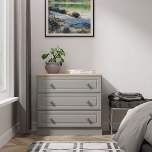 Ready Assembled 2 U Surrey 3 Drawer Chest (Ready Assembled) in Grey Size: Medium Grey Medium Ready Assembled 2 U Surrey 3 Drawer Chest (Ready Assembled) in Grey Size: Medium Grey Medium
