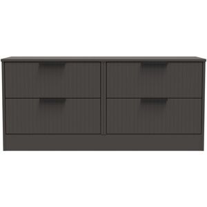 Ready Assembled 2 U Denver 4 Drawer Bed Box (Ready Assembled) in Dark Grey Dark Grey Ready Assembled 2 U Denver 4 Drawer Bed Box (Ready Assembled) in Dark Grey Dark Grey