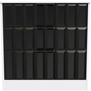 Ready Assembled 2 U Seattle 3 Drawer Deep Chest (Ready Assembled) in Black Black Ready Assembled 2 U Seattle 3 Drawer Deep Chest (Ready Assembled) in Black Black