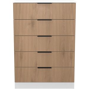 Ready Assembled 2 U Crete 5 Drawer Chest (Ready Assembled) in White Size: Large White Large Ready Assembled 2 U Crete 5 Drawer Chest (Ready Assembled) in White Size: Large White Large