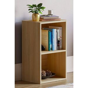 Home Discount Vida Designs Oxford 2 Tier Cube Bookcase Storage 540 x 320 x 240 mm in Light Oak Light Oak Home Discount Vida Designs Oxford 2 Tier Cube Bookcase Storage 540 x 320 x 240 mm in Light Oak Light Oak