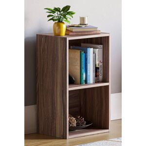 Home Discount Vida Designs Oxford 2 Tier Cube Bookcase Storage 540 x 320 x 240 mm in Walnut Walnut Home Discount Vida Designs Oxford 2 Tier Cube Bookcase Storage 540 x 320 x 240 mm in Walnut Walnut