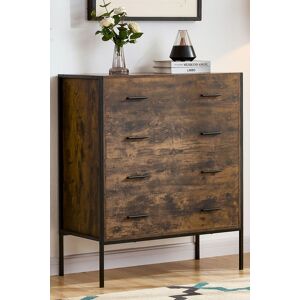 Home Discount Vida Designs Brooklyn 4 Drawer Bedside Cabinet Chest Of Drawers Storage Bedroom Furniture in Dark Brown Dark Brown Home Discount Vida Designs Brooklyn 4 Drawer Bedside Cabinet Chest Of Drawers Storage Bedroom Furniture in Dark Brown Dark Brown