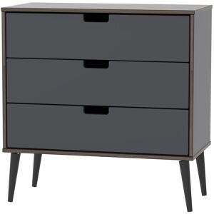 Ready Assembled 2 U Taiwan 3 Drawer Chest (Ready Assembled) in Dark Grey Size: Medium Dark Grey Medium Ready Assembled 2 U Taiwan 3 Drawer Chest (Ready Assembled) in Dark Grey Size: Medium Dark Grey Medium