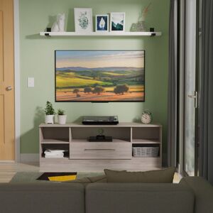 Ready Assembled 2 U Gloucester Wide 1 Drawer TV & Media Unit (Ready Assembled) in Light Grey Light Grey Ready Assembled 2 U Gloucester Wide 1 Drawer TV & Media Unit (Ready Assembled) in Light Grey Light Grey