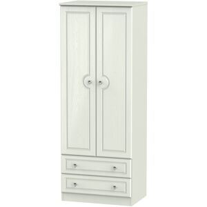 Ready Assembled 2 U Hilton 2 Door 2 Drawer Wardrobe (Ready Assembled) in Taupe Taupe Ready Assembled 2 U Hilton 2 Door 2 Drawer Wardrobe (Ready Assembled) in Taupe Taupe