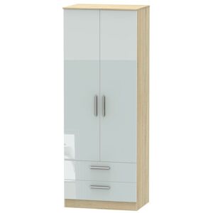 Ready Assembled 2 U Trent 2 Door 2 Drawer Wardrobe (Ready Assembled) in Grey Grey Ready Assembled 2 U Trent 2 Door 2 Drawer Wardrobe (Ready Assembled) in Grey Grey