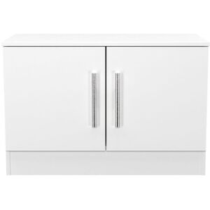 Ready Assembled 2 U Trent Compact 2 Door TV & Media Unit (Ready Assembled) in White White Ready Assembled 2 U Trent Compact 2 Door TV & Media Unit (Ready Assembled) in White White