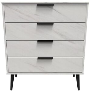 Ready Assembled 2 U Fuji 4 Drawer Chest (Ready Assembled) in Off-White Off-White Ready Assembled 2 U Fuji 4 Drawer Chest (Ready Assembled) in Off-White Off-White