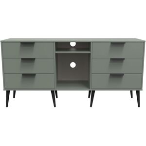 Ready Assembled 2 U Fuji 6 Drawer Sideboard (Ready Assembled) in Pale Green Pale Green Ready Assembled 2 U Fuji 6 Drawer Sideboard (Ready Assembled) in Pale Green Pale Green