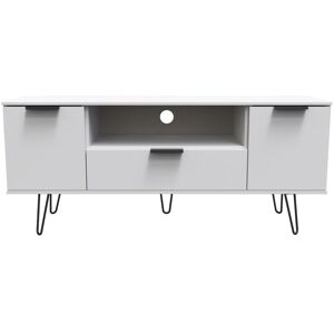 Ready Assembled 2 U Fuji 2 Door 1 Drawer Wide TV Unit (Ready Assembled) in Mid Grey Mid Grey Ready Assembled 2 U Fuji 2 Door 1 Drawer Wide TV Unit (Ready Assembled) in Mid Grey Mid Grey