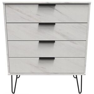 Ready Assembled 2 U Fuji 4 Drawer Chest (Ready Assembled) in Off-White Off-White Ready Assembled 2 U Fuji 4 Drawer Chest (Ready Assembled) in Off-White Off-White