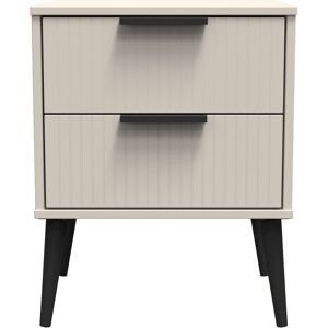 Ready Assembled 2 U Bexley 2 Drawer Bedside Cabinet (Ready Assembled) in Taupe Taupe Ready Assembled 2 U Bexley 2 Drawer Bedside Cabinet (Ready Assembled) in Taupe Taupe