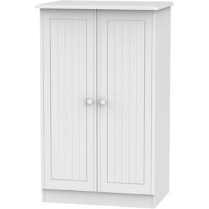 Ready Assembled 2 U Lancaster 2 Door Midi Wardrobe (Ready Assembled) in White White Ready Assembled 2 U Lancaster 2 Door Midi Wardrobe (Ready Assembled) in White White
