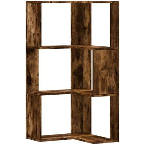 Berkfield Home Corner Bookcase 3-Tier Smoked Oak 50x50x102 cm Engineered Wood in Brown Size: 50 x 50 x 102 cm Brown 50 x 50 x 102 cm Berkfield Home Corner Bookcase 3-Tier Smoked Oak 50x50x102 cm Engineered Wood in Brown Size: 50 x 50 x 102 cm Brown 50 x 50 x 102 cm