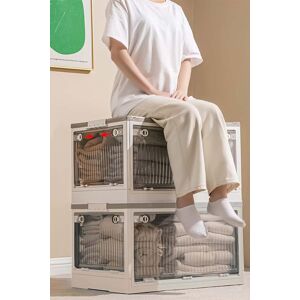 Living and Home Transparent Plastic Closet Wardrobe Organizer Toys Snacks Clothes Folding Storage Boxes in White Size: XL White XL Living and Home Transparent Plastic Closet Wardrobe Organizer Toys Snacks Clothes Folding Storage Boxes in White Size: XL White XL
